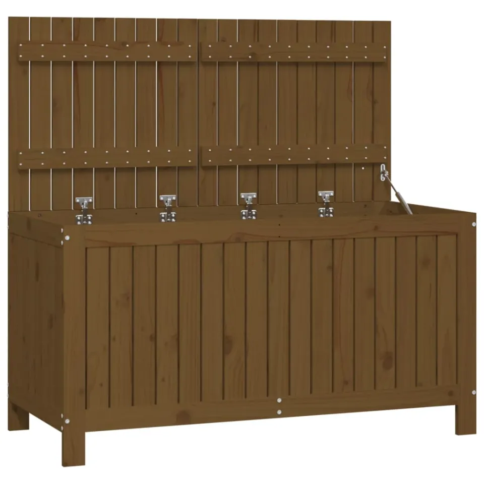 vidaXL Tuinbox 121x55x64 cm massief grenenhout honingbruin bruin, foto 4