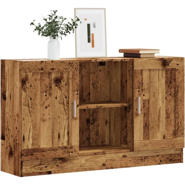 vidaXL Dressoir 120x30,5x70 cm bewerkt hout oud houtkleurig bruin, foto 2