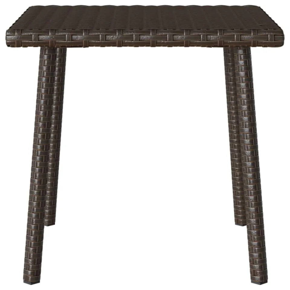 vidaXL Tuin salontafel rechthoekig 40x40x37 cm poly rattan bruin, foto 4
