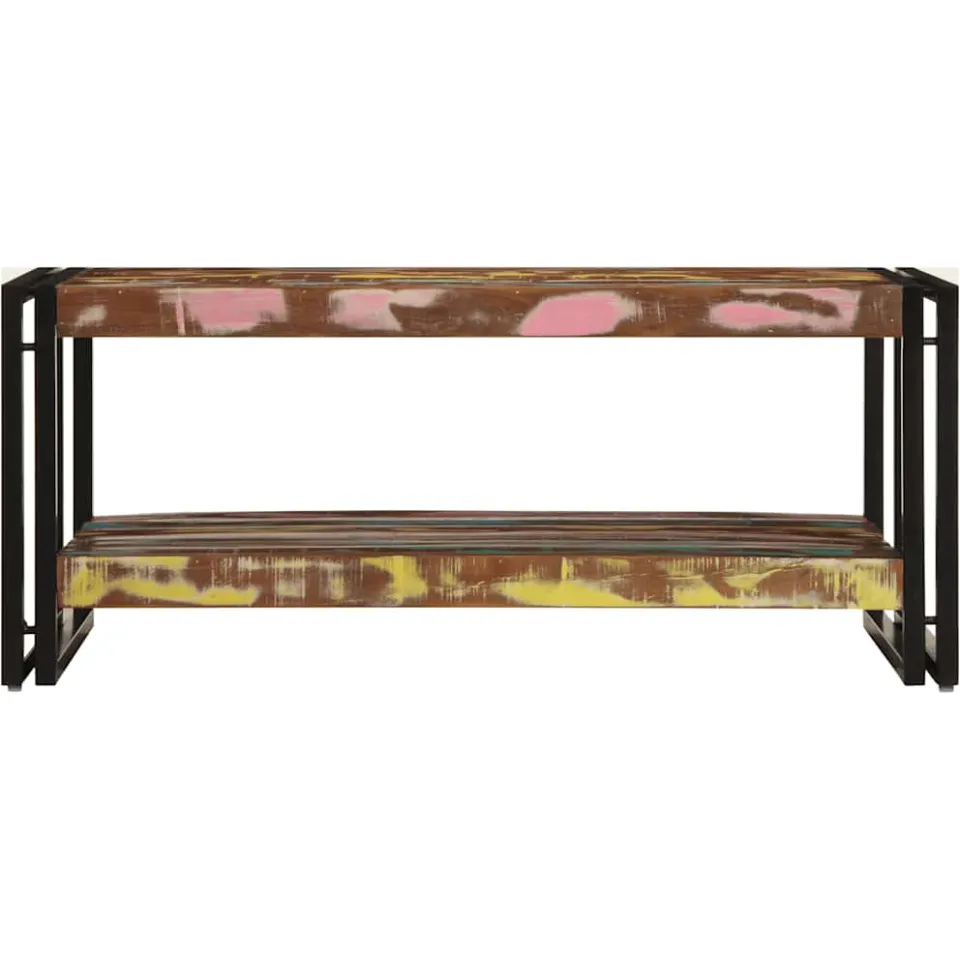 vidaXL Salontafel 90x50x38 cm massief gerecycled hout meerkleurig, foto 2