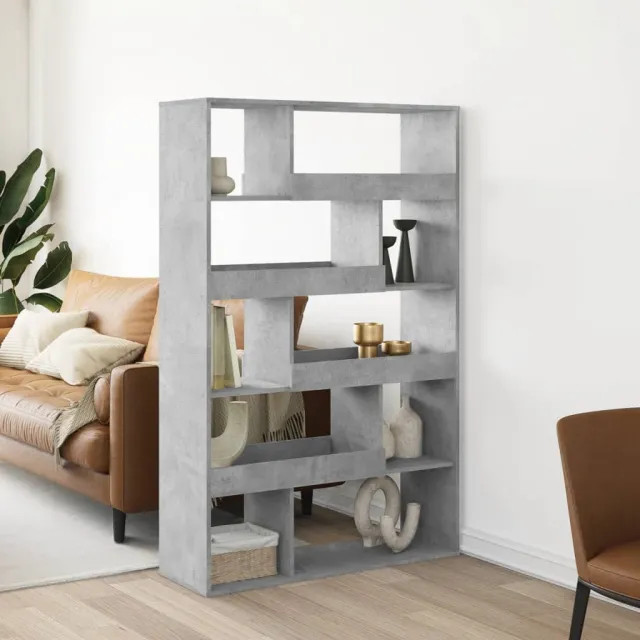 vidaXL kamerscherm 100x33x156,5 cm bewerkt hout betongrijs grijs, foto 2