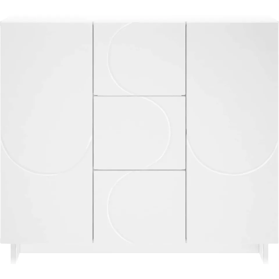 vidaXL Dressoir Wit 85,5 x 31 x 75 cm Bewerkt hout, foto 4