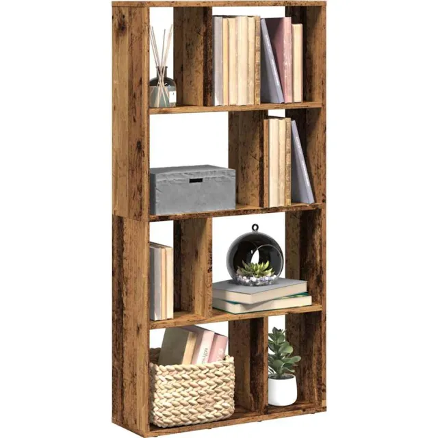 vidaXL Boekenkast 60x20x120,5 cm bewerkt hout oud houtkleurig bruin, foto 2