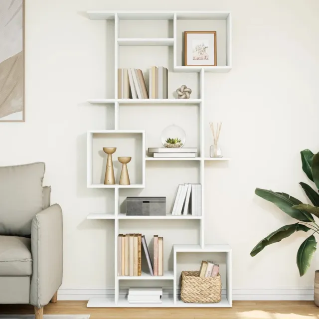 vidaXL Boekenkast 92x29x188 cm bewerkt hout wit, foto 2