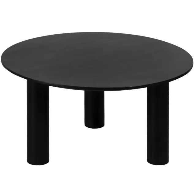 Lewis & Loft Salontafel Lian - FSC Mangohout - Rond ⌀70 cm - Zwart