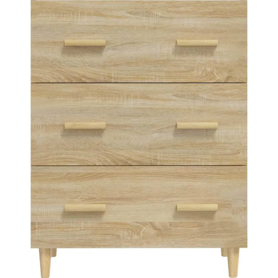 vidaXL Dressoir 70x34x90 cm bewerkt hout sonoma eikenkleurig, foto 4