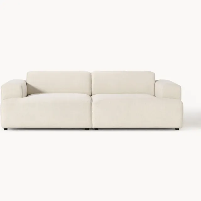 Westwing Collection Bank Melva (3-zits) Wit