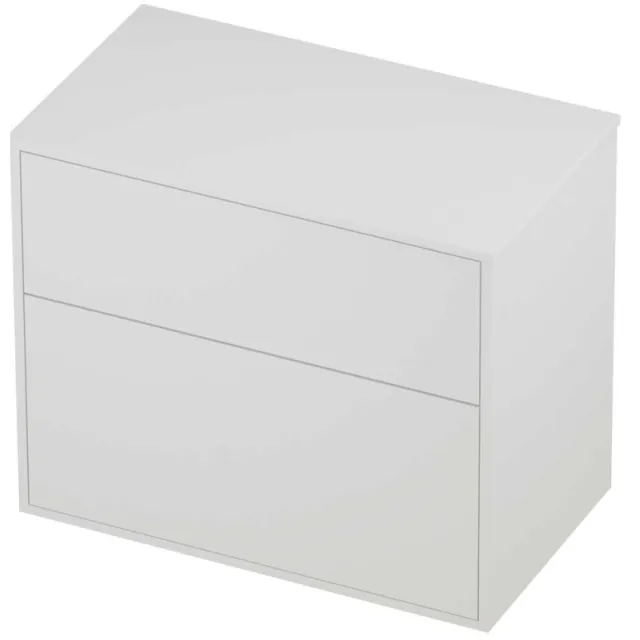 Proline Deck Badmeubelset Voor Grepen Asymmetrisch Kader 80x46x67 cm Mat White