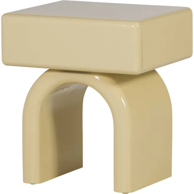 WOOOD Zorel nachtkastje geel soft yellow
