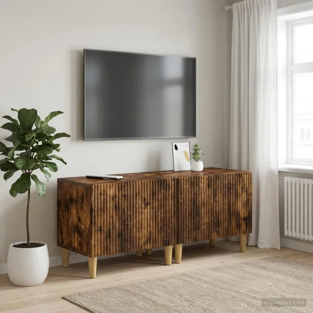 vidaXL Tv-meubel Gerookt eiken Bewerkt hout, foto 2