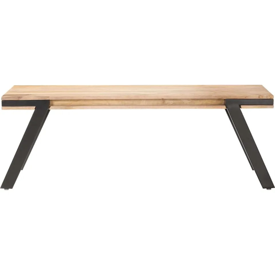 vidaXL Salontafel 114x65x40 cm massief mangohout bruin, foto 2