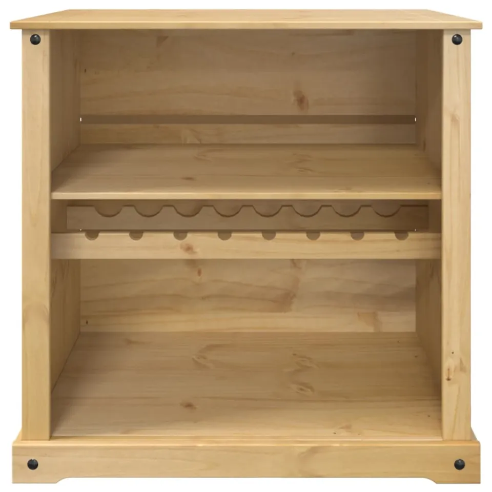 vidaXL Wijnkast Corona 107,5x51x105,5 cm massief grenenhout bruin, foto 4