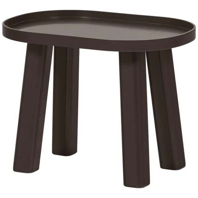 WOOOD Mosa bijzettafel donkerbruin dark brown