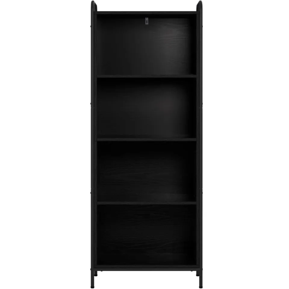 vidaXL Boekenkast 55,5 x 33 x 174 cm Bewerkt hout Zwart eiken
