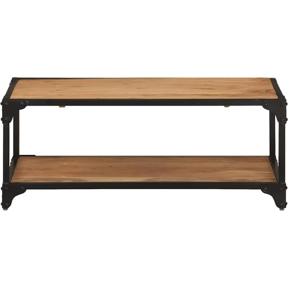 vidaXL Salontafel 90x45x35 cm massief acaciahout Bruin