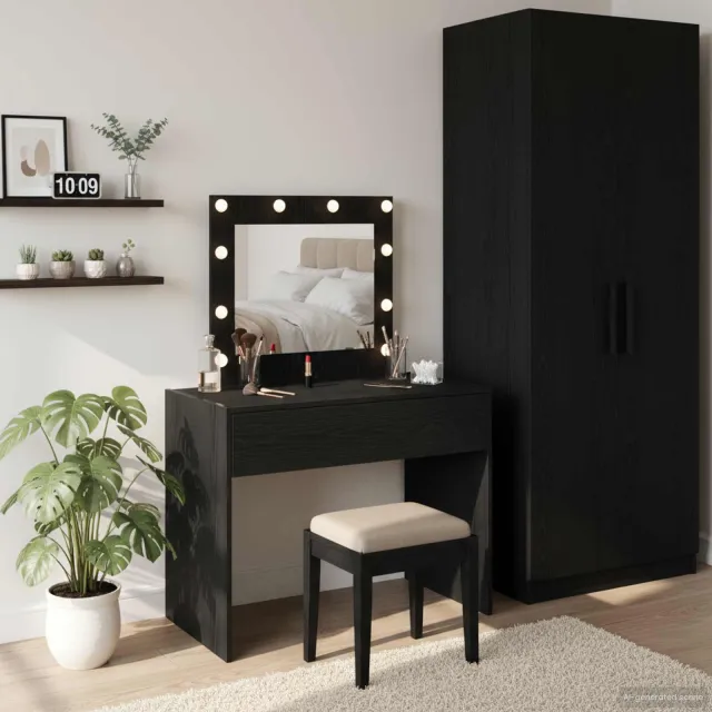 vidaXL Plafondtafel Zwart 83 x 40 x 70 cm Bewerkt hout, foto 2