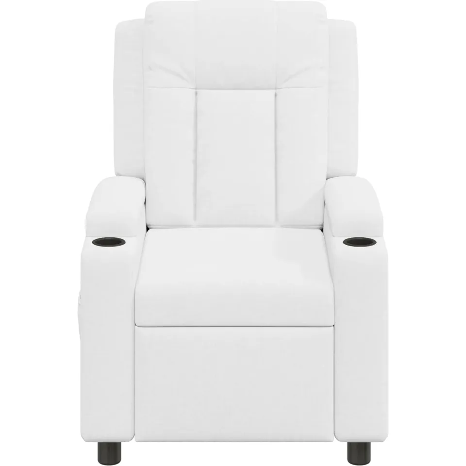 vidaXL Ligstoel Wit 75 x 95 x 100 cm Stof, foto 4