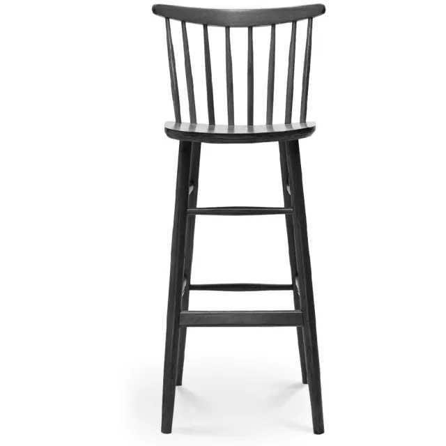 Fameg Lucia houten barkruk zwart gebeitst - 75 cm