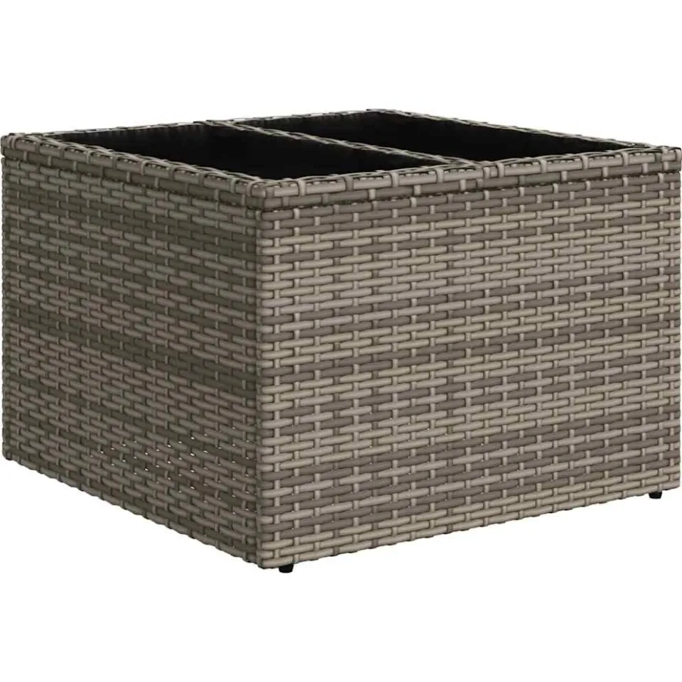 vidaXL Bankstel 6 pcs Grijs poly rattan, foto 3
