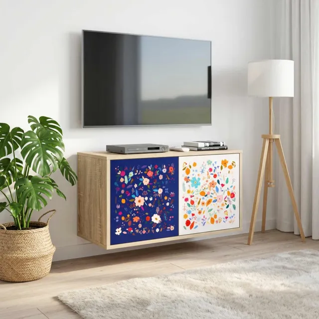 vidaXL Wandgemonteerd tv-meubel MAINZ 69 x 33 x 40 cm Sonoma Eiken, foto 2