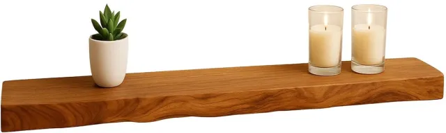 Lizzely Garden & Living Wandplank Inge industrieel lengte 125cm acacia hout muurdecoratie Acaciahout