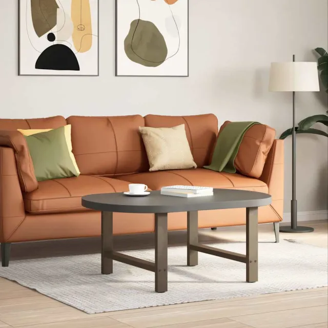 vidaXL Salontafelpoten 2 st 70x(42-43) cm staal naturel Grijs