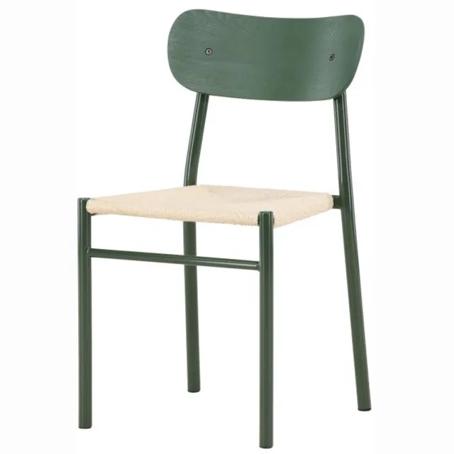Svea Weber eetkamerstoel - rattan - groen