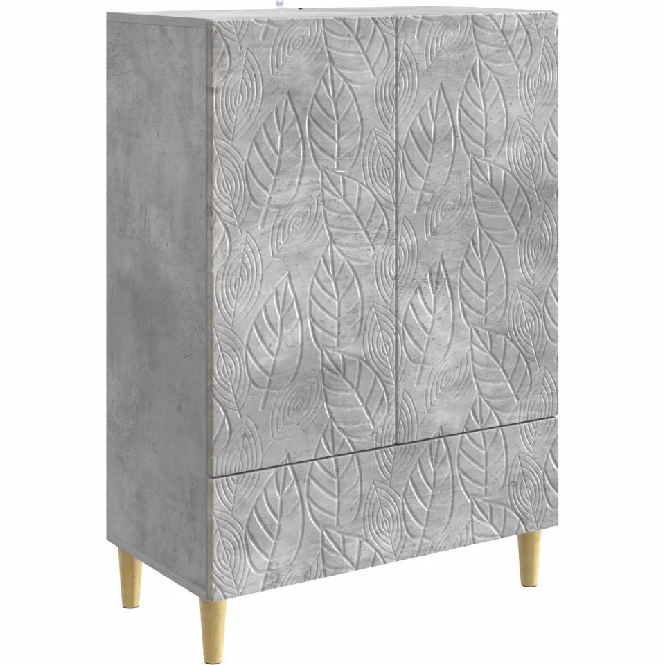vidaXL Dressoir Betongrijs 66 x 34,5 x 95 cm Bewerkt hout