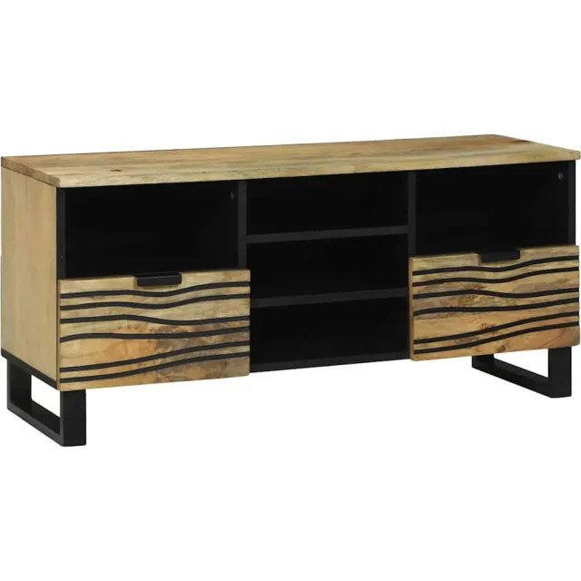 vidaXL TV Eenheden 100 x 33 x 46 cm Bruin Bewerkt hout