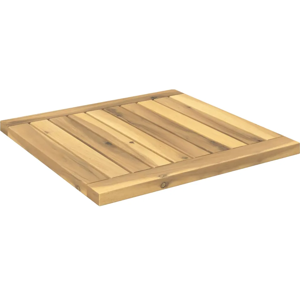 vidaXL Tafelblad 40,5 x 40 x 2 cm Rechthoekig Massief Acaciahout Bruin