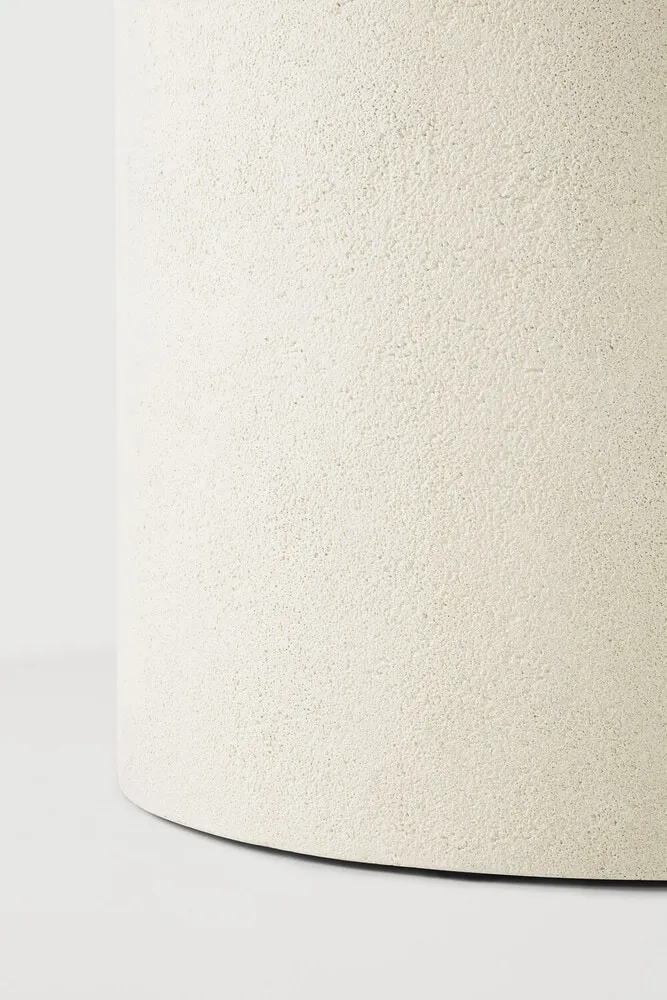 Ethnicraft Ronde Eettafel 'Elements' Microcement, 150cm, kleur Off White, foto 6