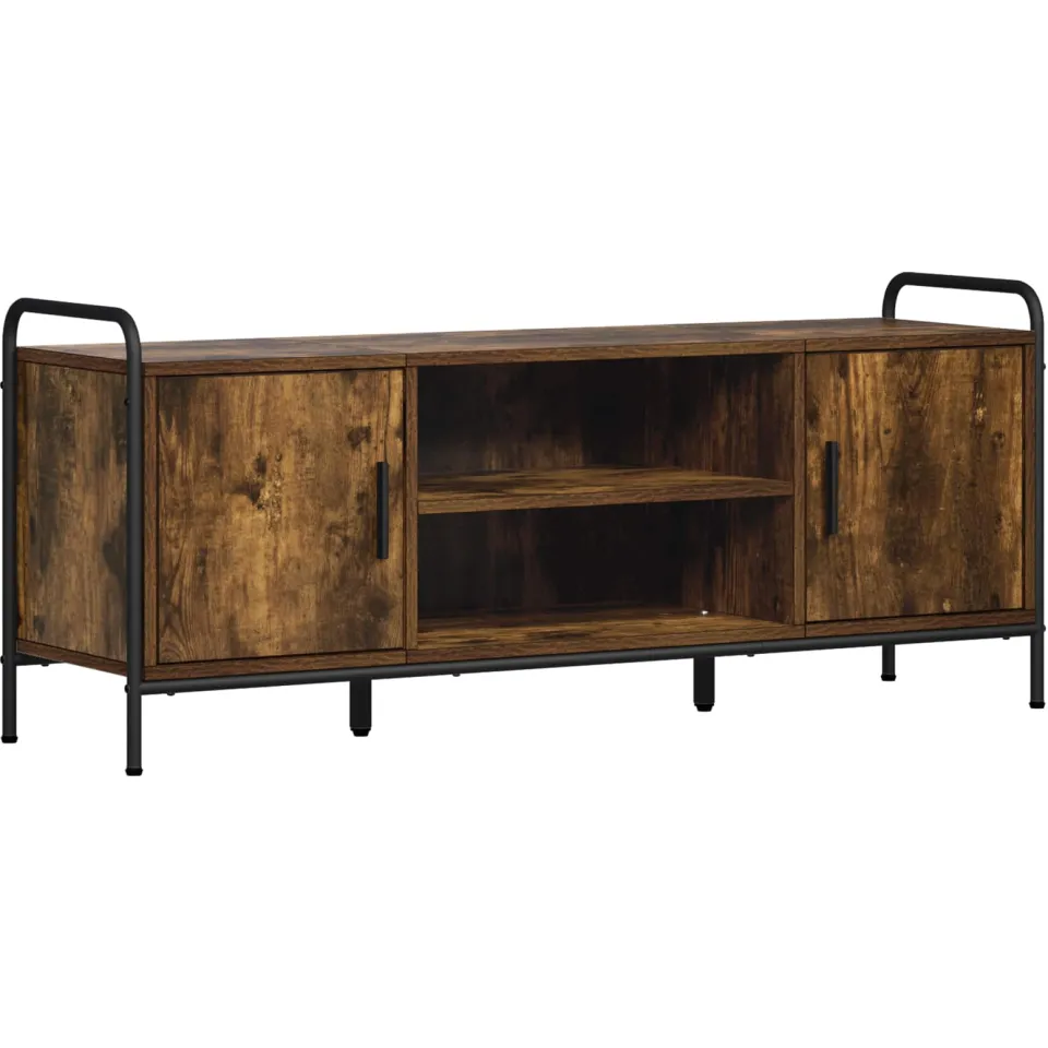 vidaXL Tv-meubel 119 x 33 x 50 cm Gerookt eiken, foto 3