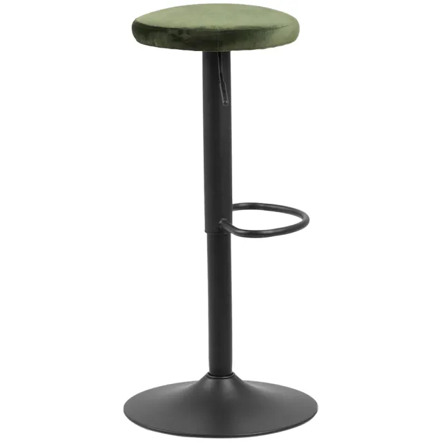 Lisomme Emma velvet barkruk donkergroen - 80 cm