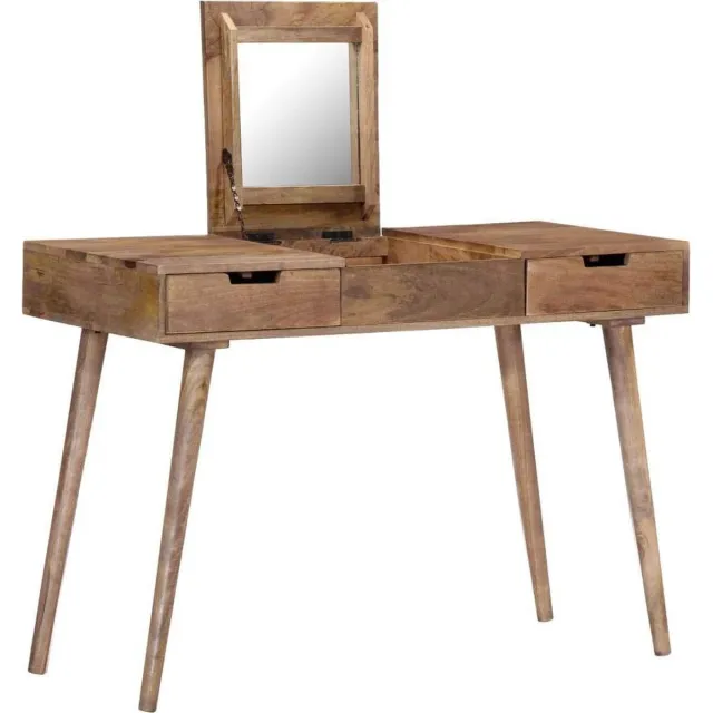 medina Kaptafel 112x45x76 cm massief mangohout bruin