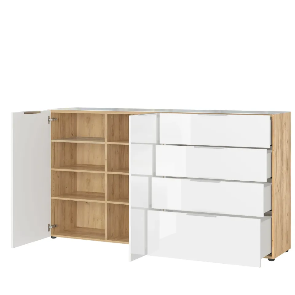 dressoir Sirmione wit eiken, foto 2