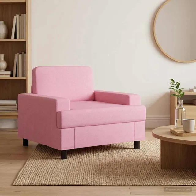 vidaXL Fauteuil Roze Stof