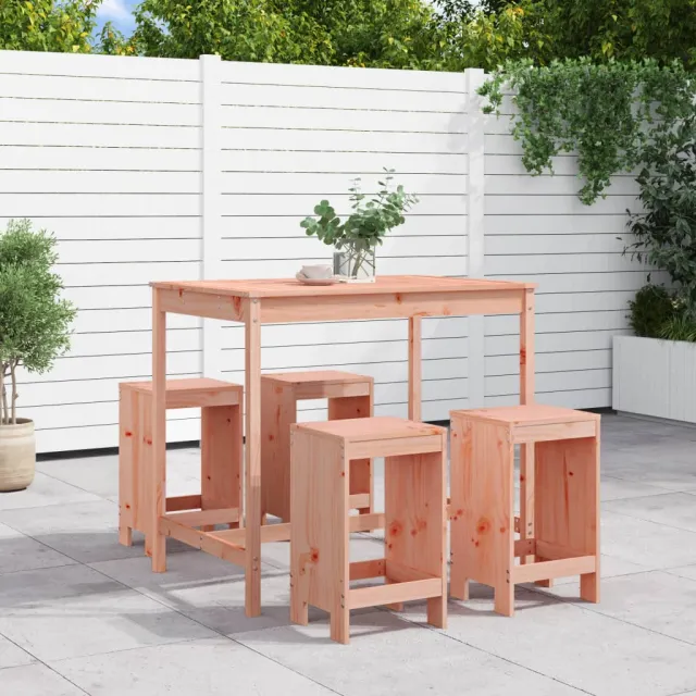 vidaXL 5-delige Tuinset massief douglashout bruin, foto 2