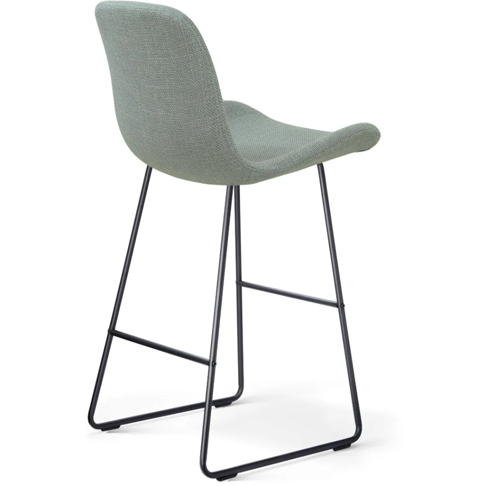 Nolon Nino-Fé barkruk saliegroen - zwart onderstel - 75 cm, foto 3