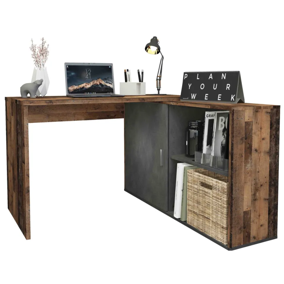Bureau Rafaël Vintage-Antraciet, foto 2