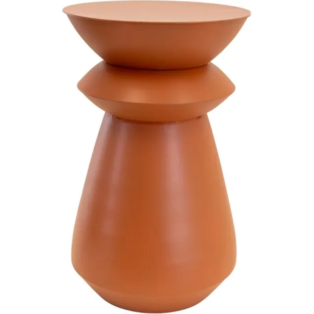 LES Louis bijzettafel metaal ø34x51,5cm - oranje