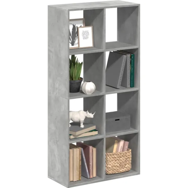 vidaXL Kamerscherm / boekenkast 69,5x29x137,5 cm hout betongrijs