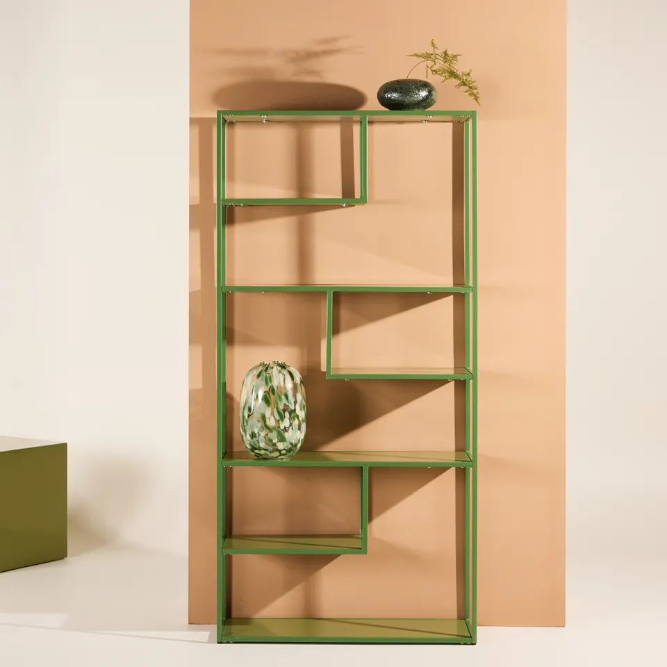 Nest living Jaxx metalen boekenkast groen - 164 x 80 cm, foto 2