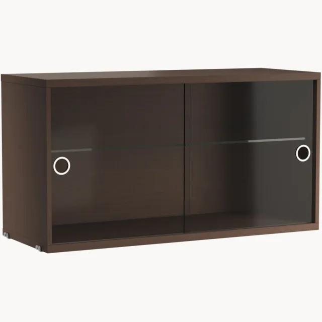 String Furniture Displaykast String System met draaideuren van glas Transparant