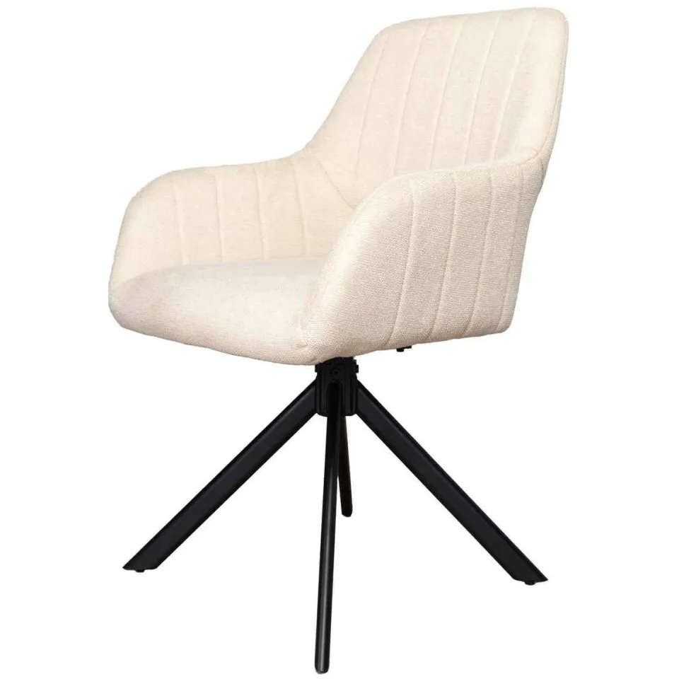 Giga Meubel Nola draaibare eetkamerstoel beige, foto 3