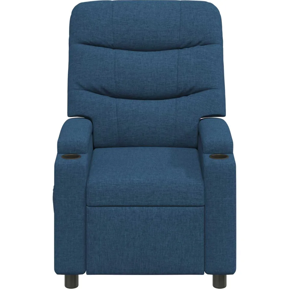vidaXL Ligstoel Blauw 75 x 93 x 102 cm Stof, foto 4