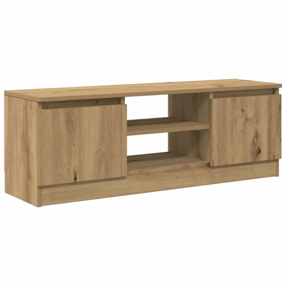 vidaXL Tv-meubel 102x30x36 cm bewerkt hout artisanaal eikenkleur, foto 3