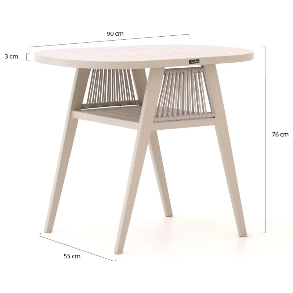 Manifesto Furniture Manifesto Borsea balkonset 3-delig taupe, foto 3