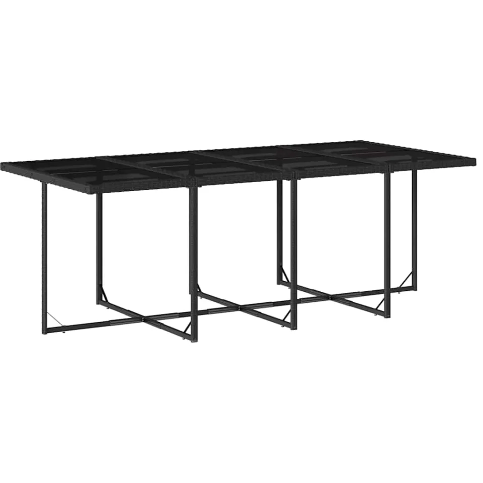 vidaXL 13-delige Tuinset met kussens poly rattan zwart, foto 4