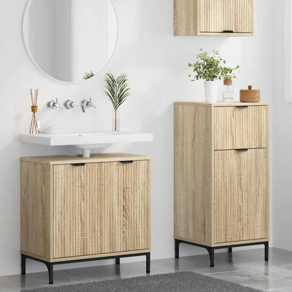 vidaXL Badkamermeubelset 2 st Sonoma Eiken 39,5 x 36 x 88 cm, foto 4