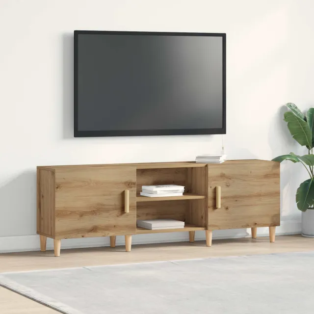 vidaXL TV-kast 150 x 30 x 50 cm artisanaal eikenkleurig Bewerkt hout, foto 2